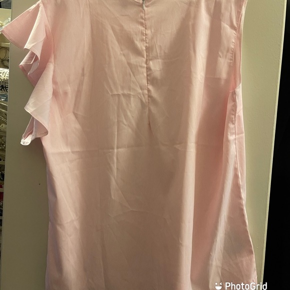 Alpha Kappa Alpha Ivy Storehouse 1 Shoulder Flutter Sleeve Blouse - Picture 2 of 3